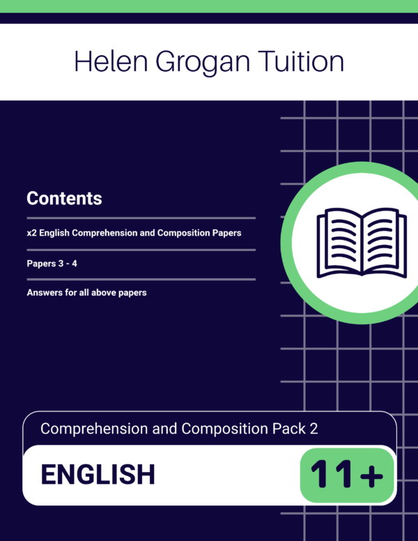 11+ English Comprehension and Composition Pack 2, Papers 3-4